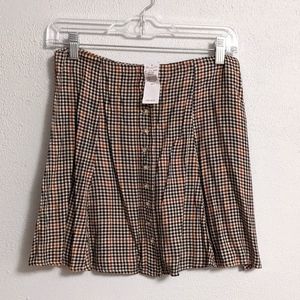 American Eagle Plaid Button Skirt